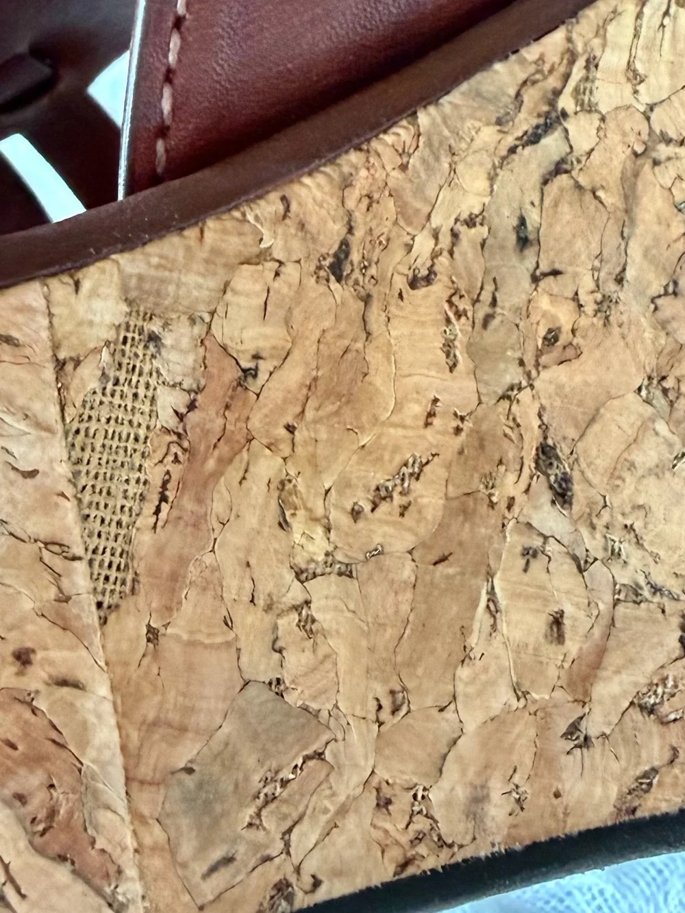 Tory Burch Leather Ace Cork Wedge Sandal Size 8